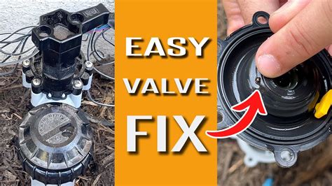 sprinkler main valve leaking|Easy Sprinkler Valve Repair Hack 